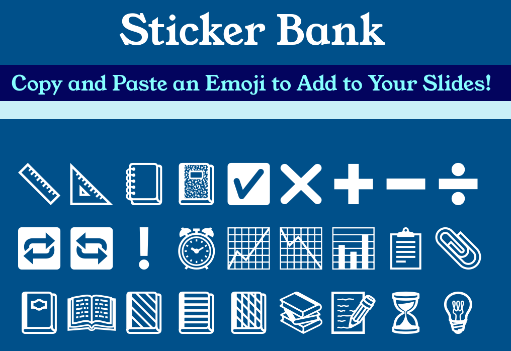 Clever: "Course overview" uses Noto Emoji for monochrome icons.