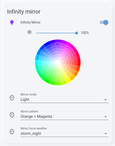 Screenshot of full control in HA